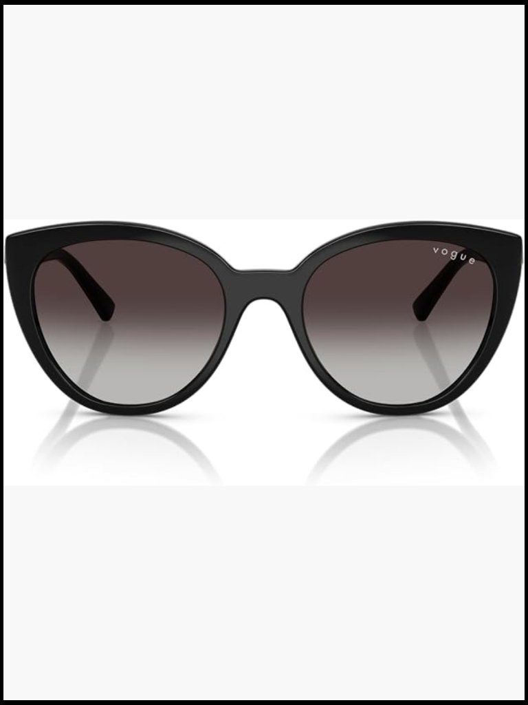 Cat Eye Sunglasses With 100% Uv Protection, Plastic Frame, Gradient Lenses
